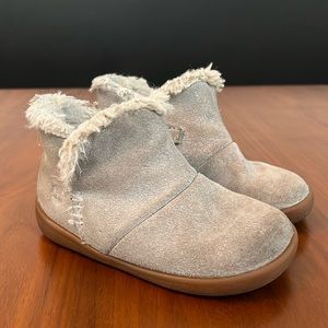 Timberland tree sprout bootie silver suede, size 5
